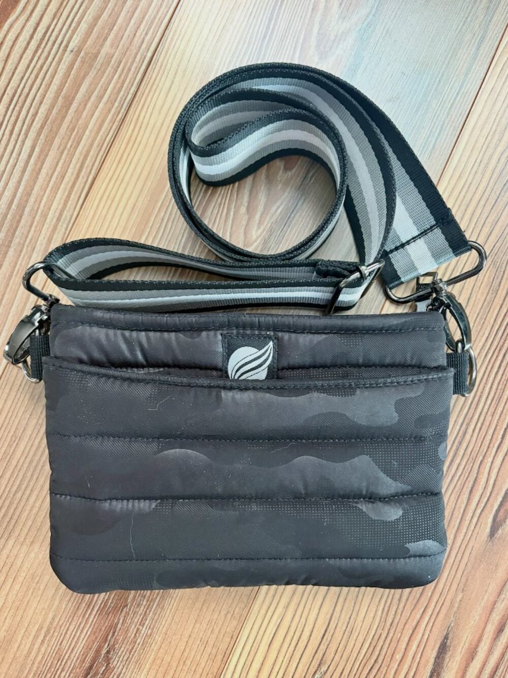 THINK ROLYN black camo crossbody bag purse Evereve OG Bum bag